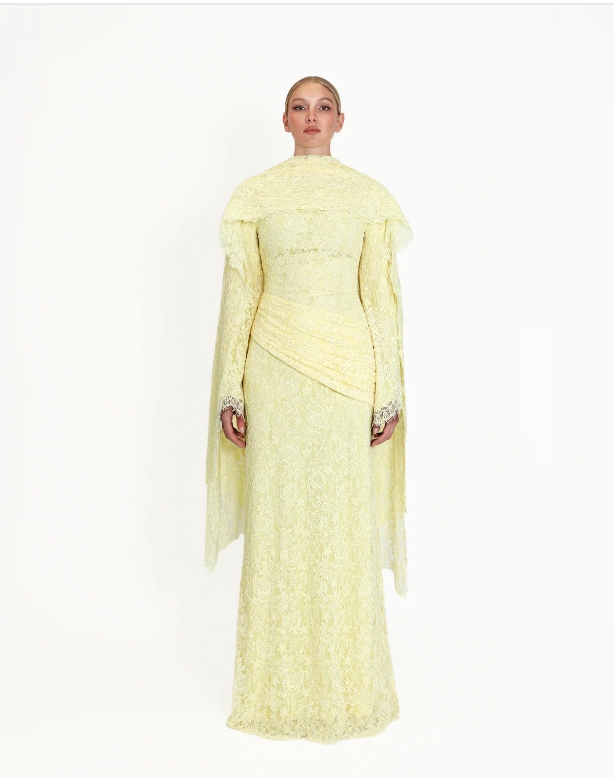 Kanika dress in butter yellow