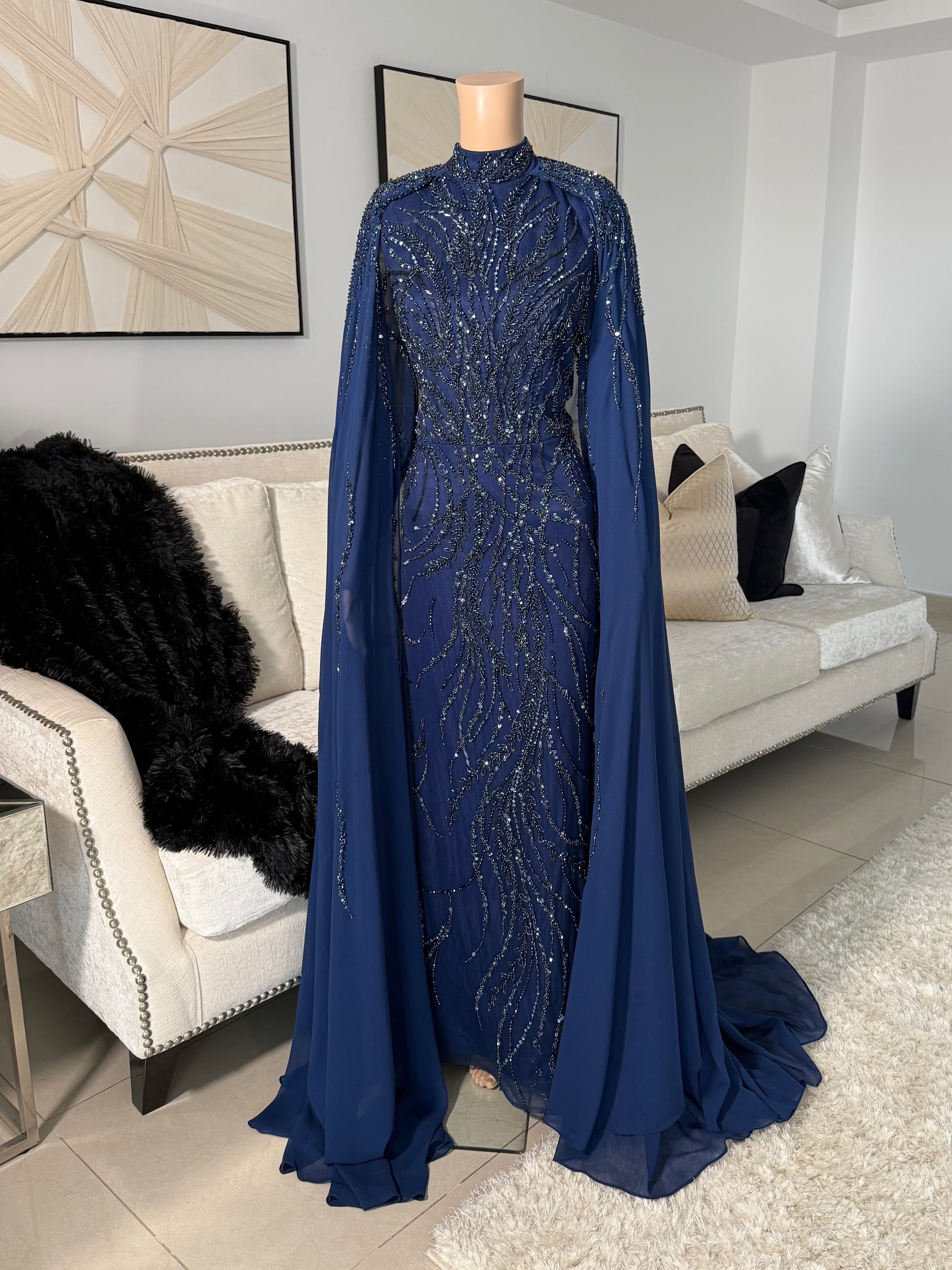 Zaynab beaded with cape