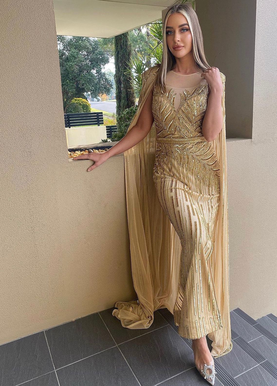Valencia Gold Dress