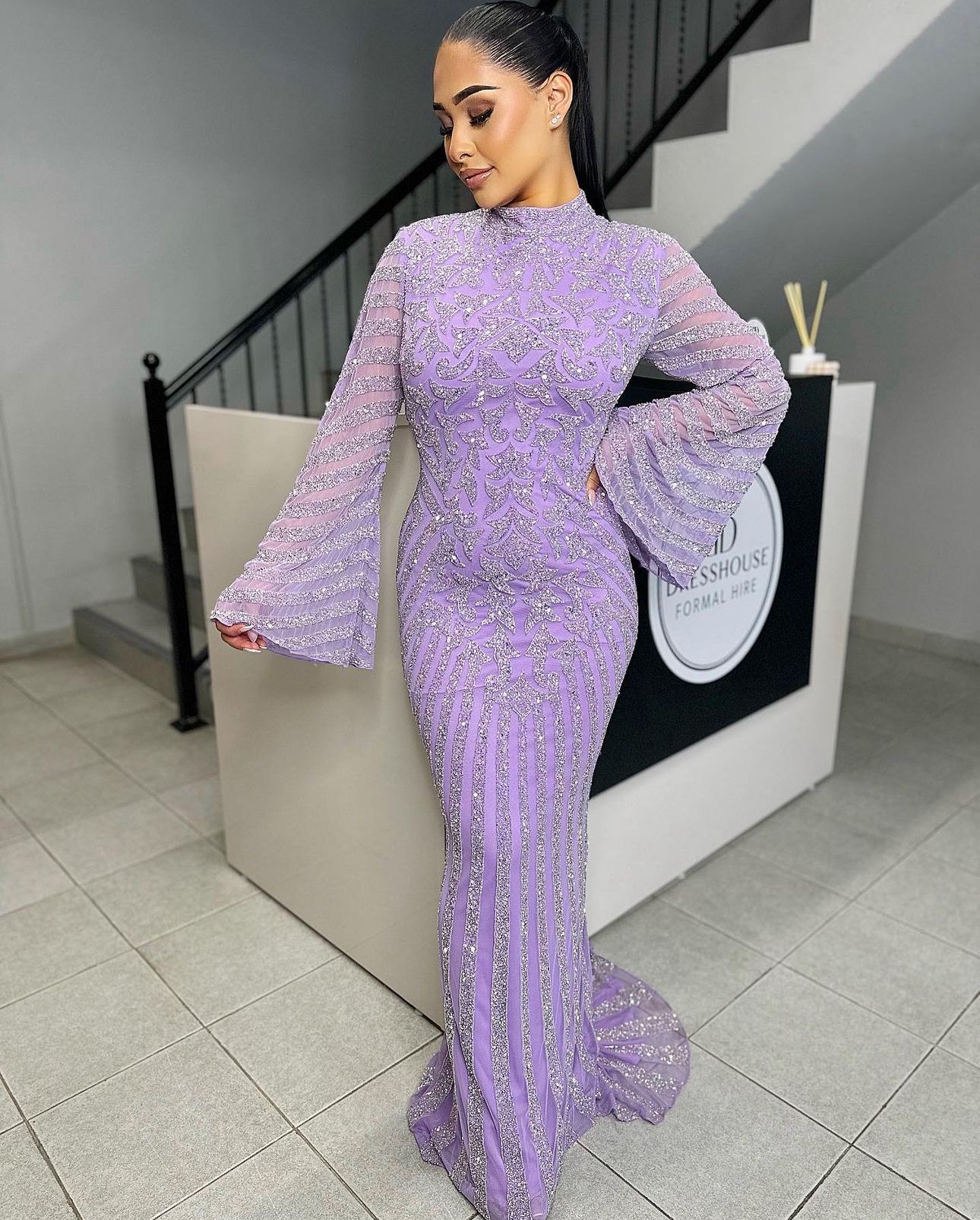 Hire Angel Beaded Lilac dress for your special party – Dresshouse Formal  Hire