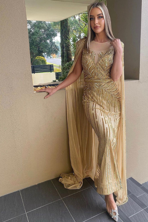 Valencia Gold Dress