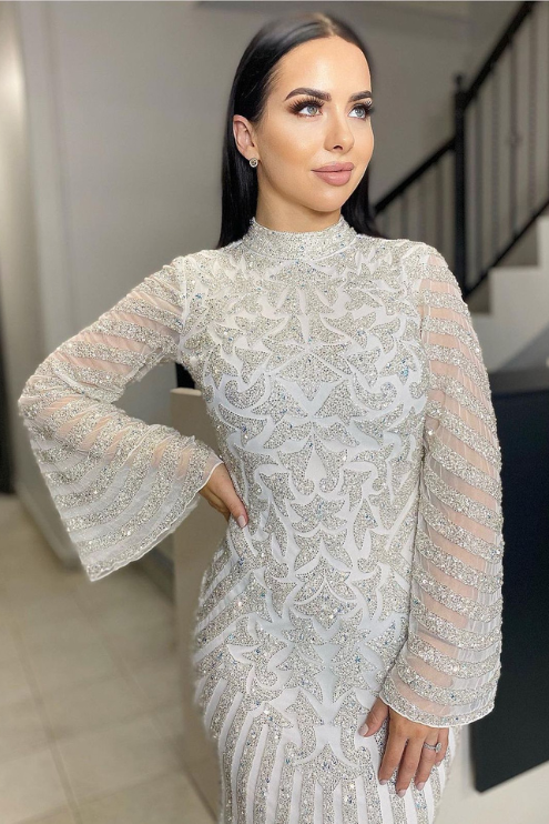 Angel white & silver