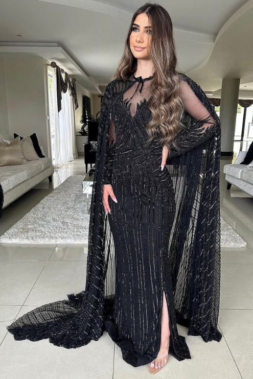Valencia Black Beaded