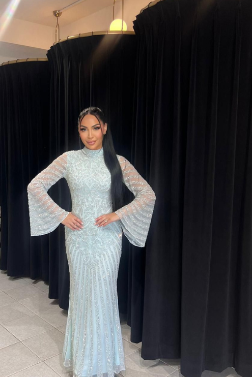 Angel Beaded Baby Blue