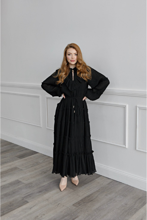 Samar  Belted Midi Dress