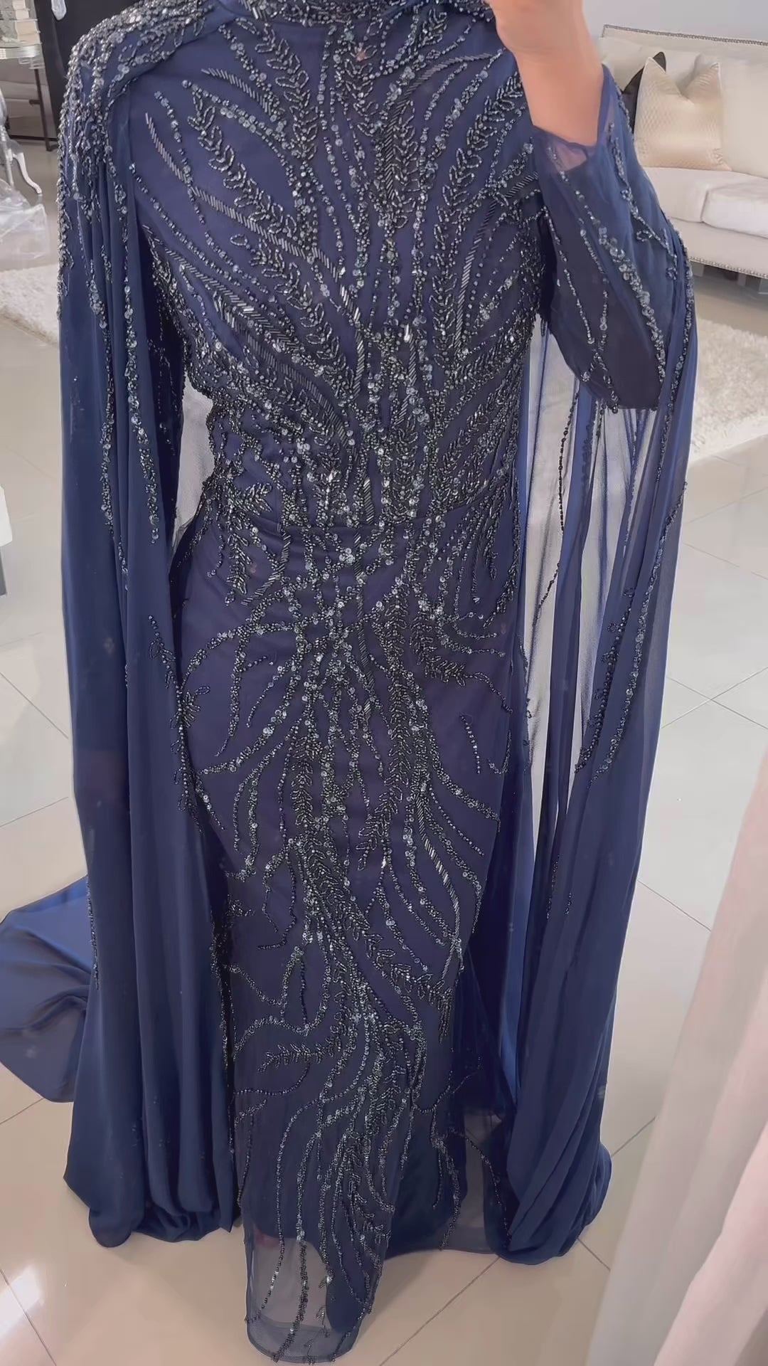Zaynab beaded with cape